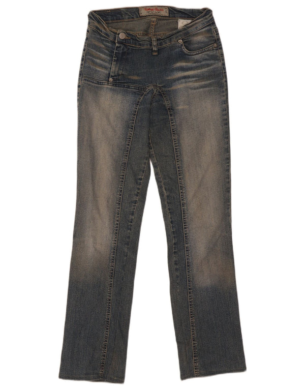 Take Two Womens Straight Jeans Size 27 W27 L30 Blue Cotton
