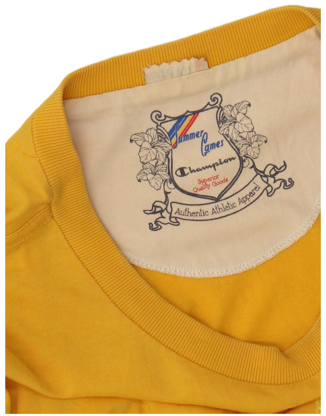 Camiseta masculina gráfica CHAMPION grande amarelo