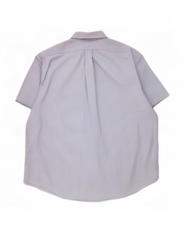 Polo Ralph Lauren Camisa masculina de manga curta com ajuste personalizado 2XL listra azul