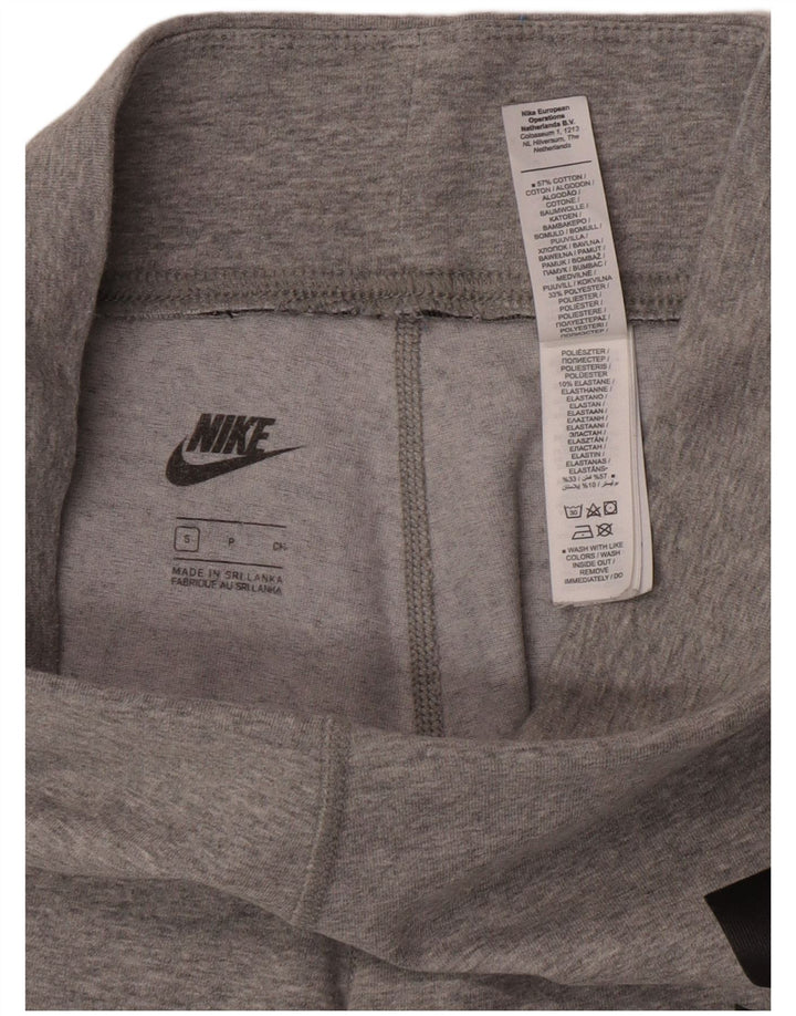 Leggings Nike Femininas Graphic UK 8 Pequenas Cinza Flecked Algodão
