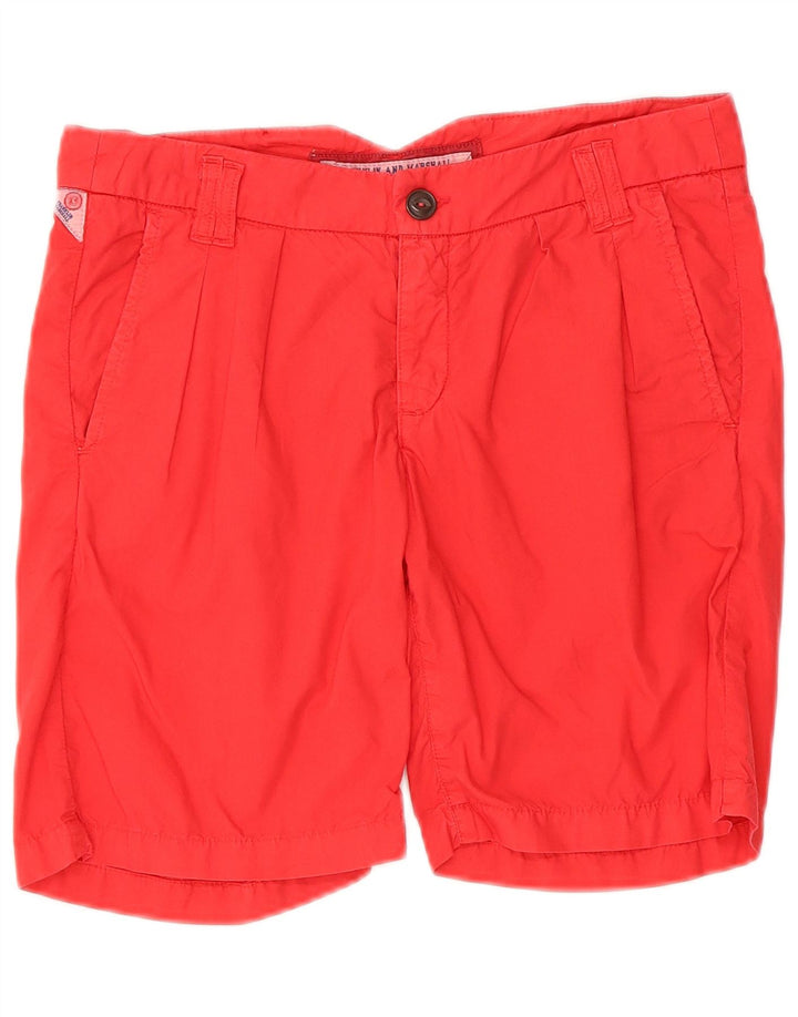 Shorts casuais femininos Franklin & Marshall W27 pequenos vermelhos
