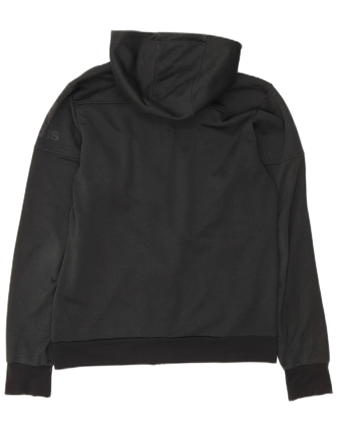 Adidas Mens Zip Hoodie Suéter Médio Preto Poliéster