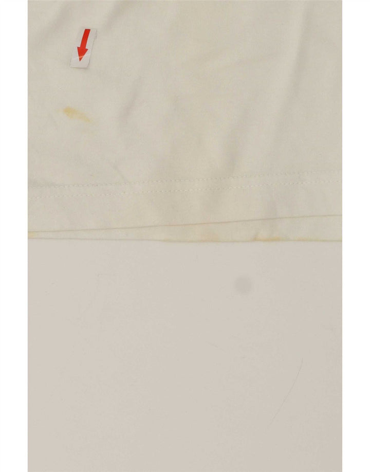 Camisa polo masculina Lotto grande branca geométrica