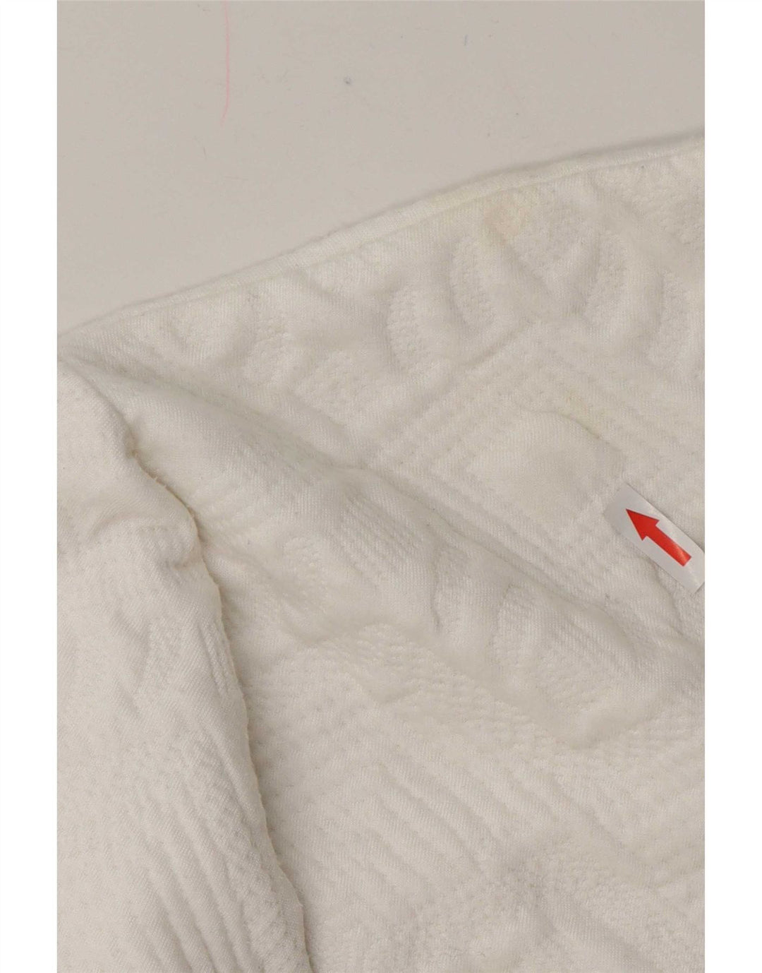 Moletom feminino Zara com ajuste relaxado Reino Unido 12 médio branco geométrico