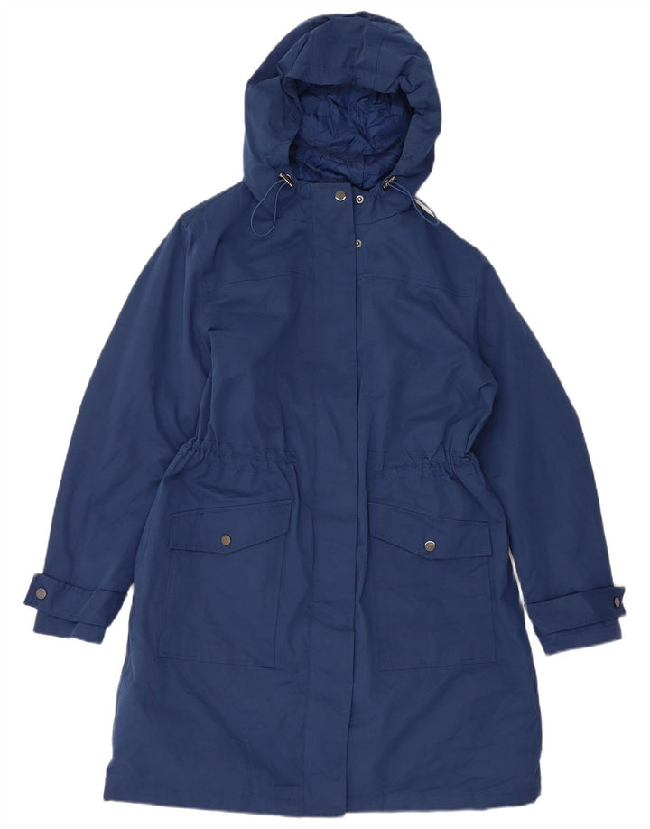 Casaco corta-vento feminino Hobbs com capuz e ajuste regular Reino Unido 12 azul médio