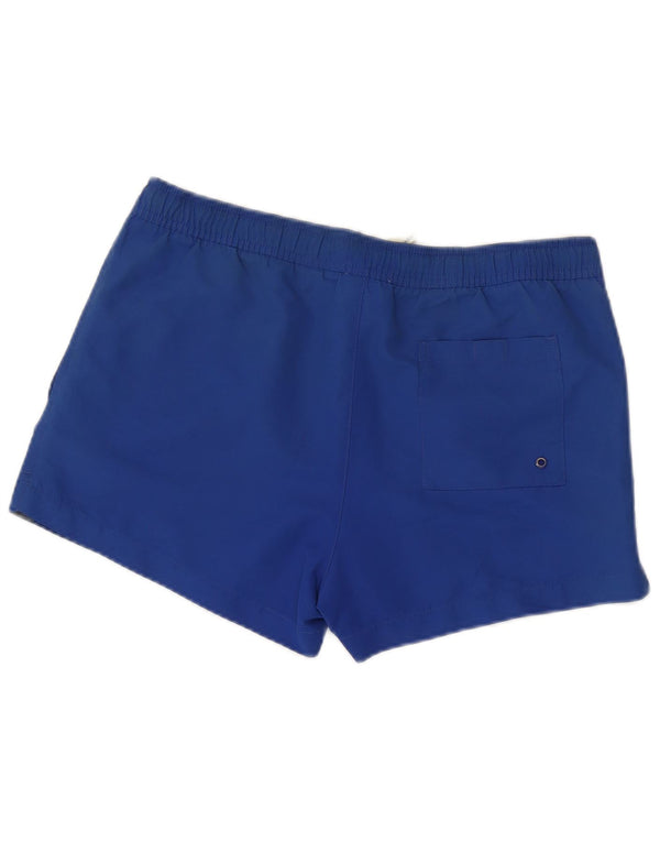 Shorts de natação masculino Calvin Klein gráfico pequeno azul poliéster