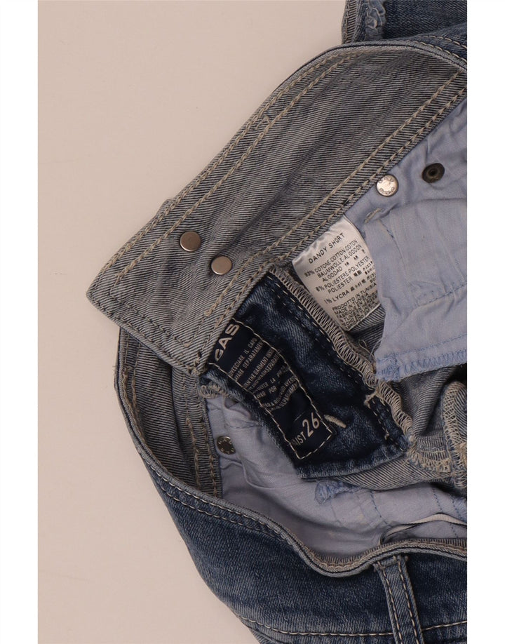 Shorts jeans feminino GUESS W26 pequeno azul algodão