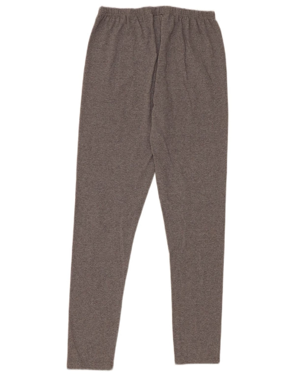 Leggings gráficas femininas Lotto UK 12 algodão cinza médio