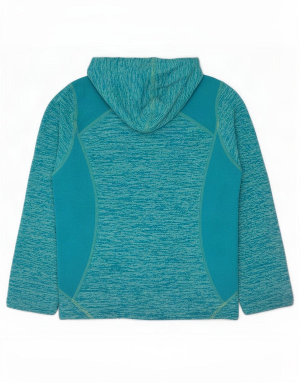Jaqueta de lã The North Face para meninas 10-11 anos médio turquesa salpicada
