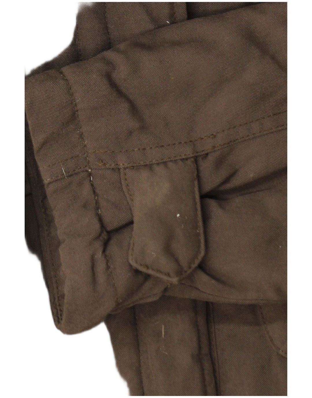 Colete acolchoado militar feminino Woolrich Reino Unido 12 marrom médio