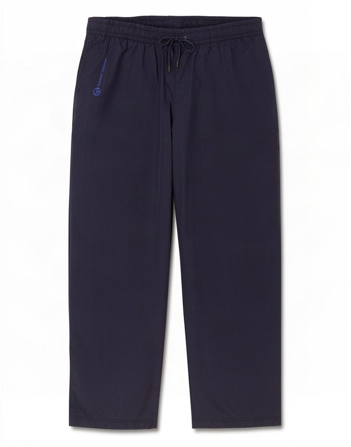 Calça de treino masculina Sergio Tacchini grande azul marinho poliamida