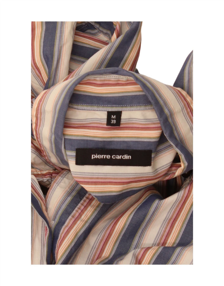 Camisa masculina de manga curta Pierre Cardin tamanho 39 médio listrado multicolorido
