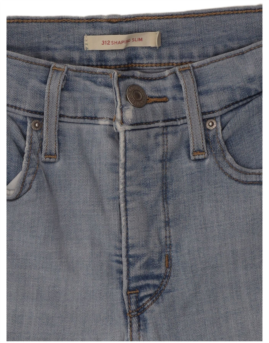 Calça jeans feminina Levi's 312 Shaping Slim W27 L30 azul algodão