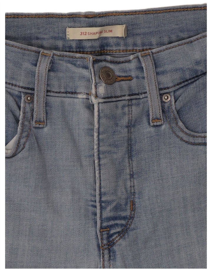 Calça jeans feminina Levi's 312 Shaping Slim W27 L30 azul algodão