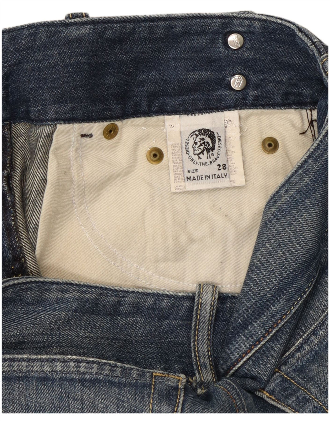 Diesel feminino bootcut jeans W28 L31 azul algodão