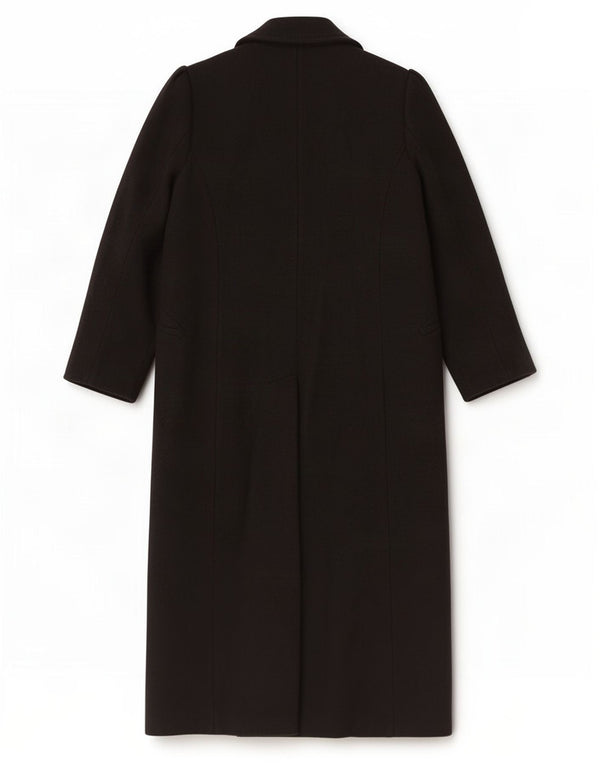 Casaco feminino Marks & Spencer Per Una com peito duplo Reino Unido 12 médio preto