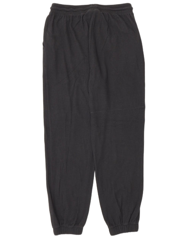 Adidas Womens Tracksuit Calças Joggers UK 14 Médio Algodão Preto