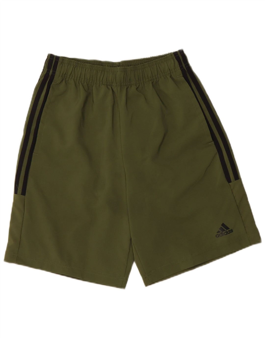 Shorts esportivos masculinos Adidas pequeno poliéster verde