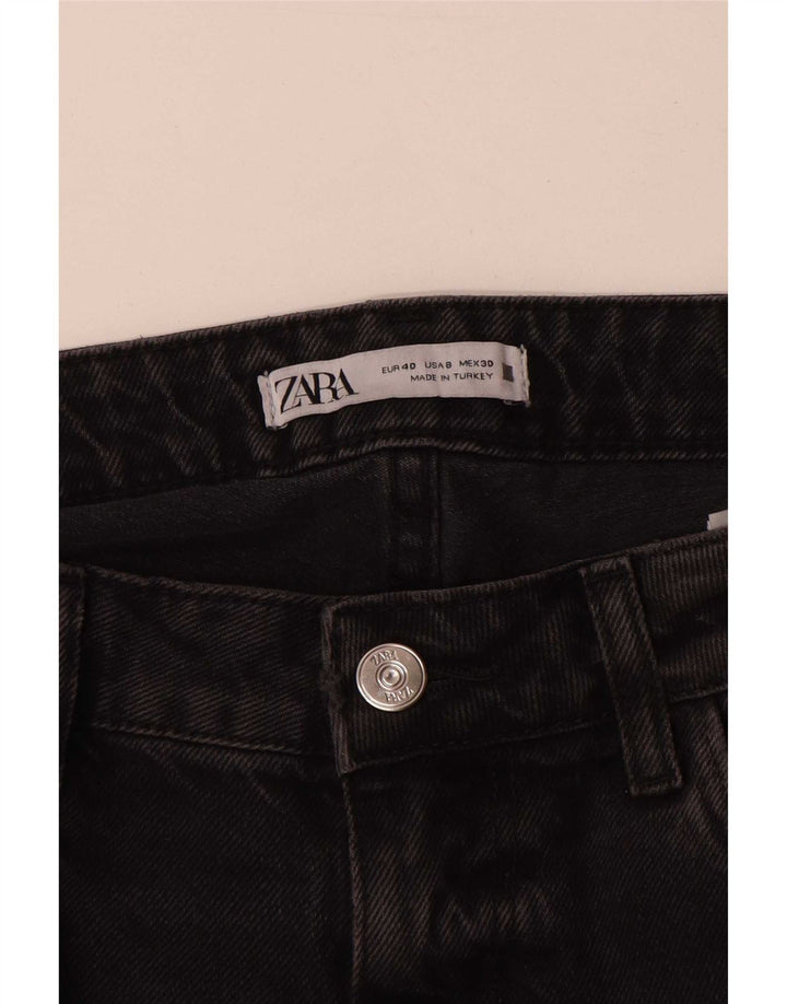 Calça jeans reta feminina Zara EU 40 médio W30 L29 algodão cinza