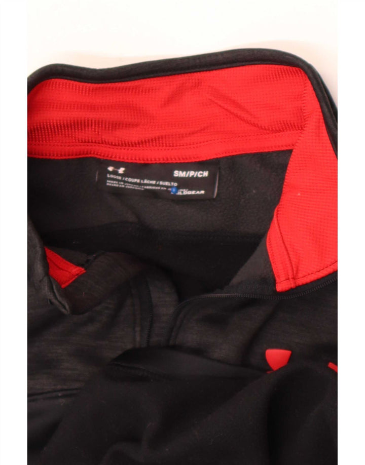 Under Armour Masculino Cold Gear Moletom Jumper Pequeno Preto Colorblock