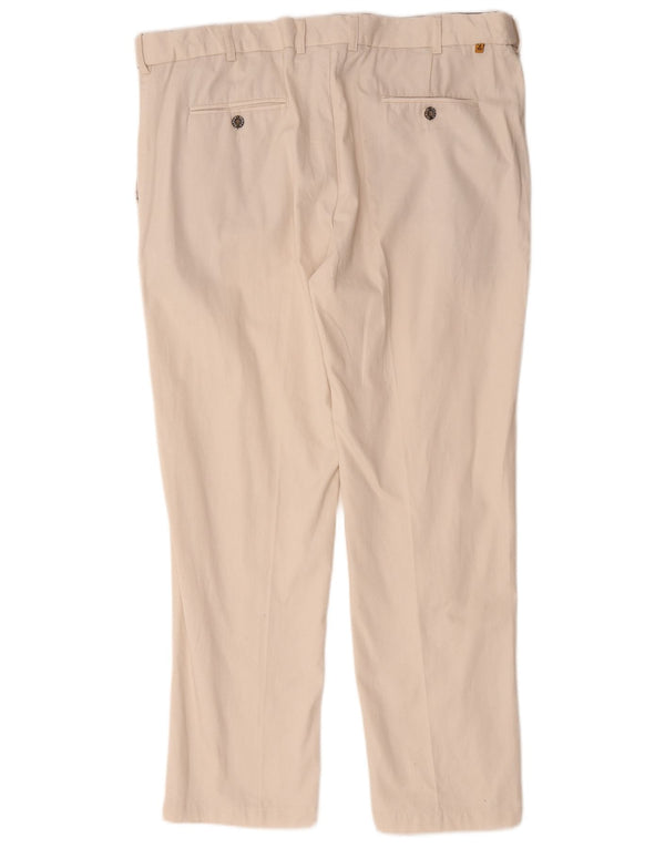 Farah Mens Classic Fit Calça Chino Reta W40 L29 Algodão Bege