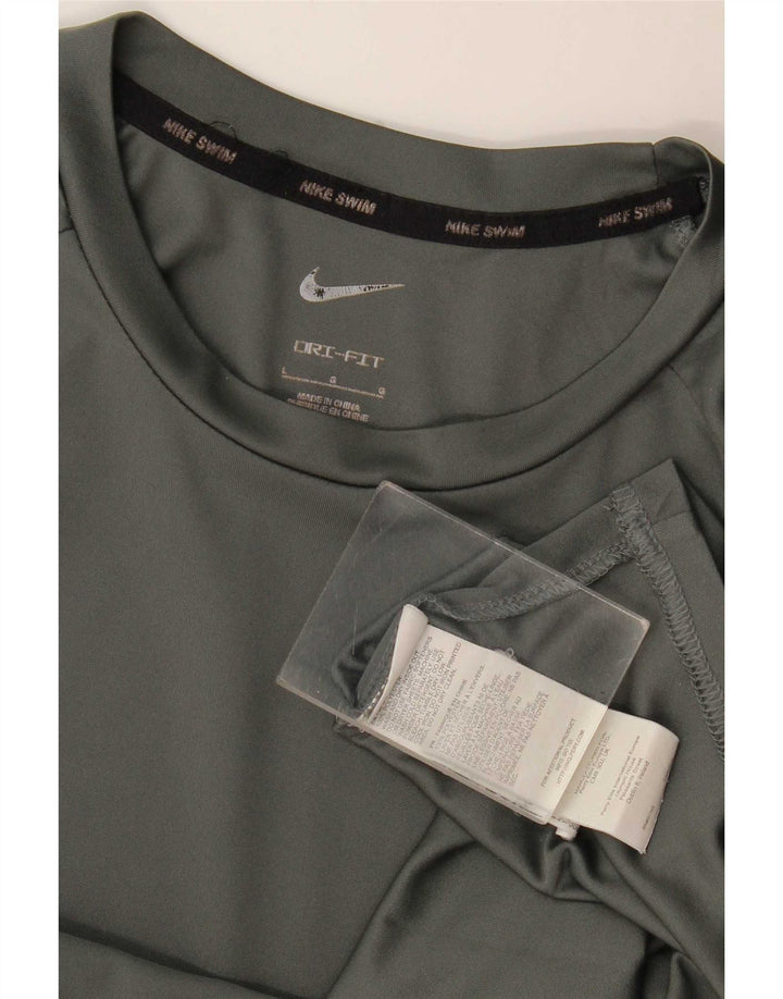 Camiseta Nike Masculina Dri Fit Top Grande Cinza Poliéster