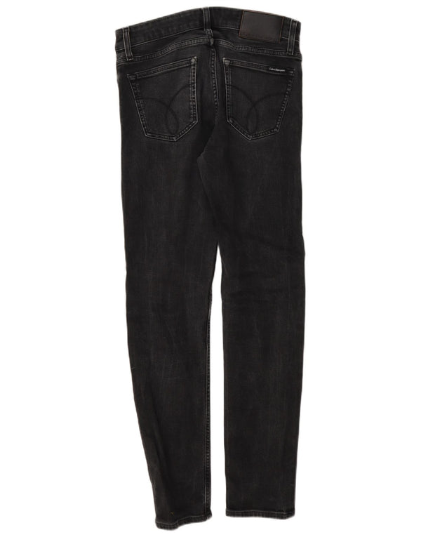 Calça jeans skinny masculina Calvin Klein W28 L32 algodão preto