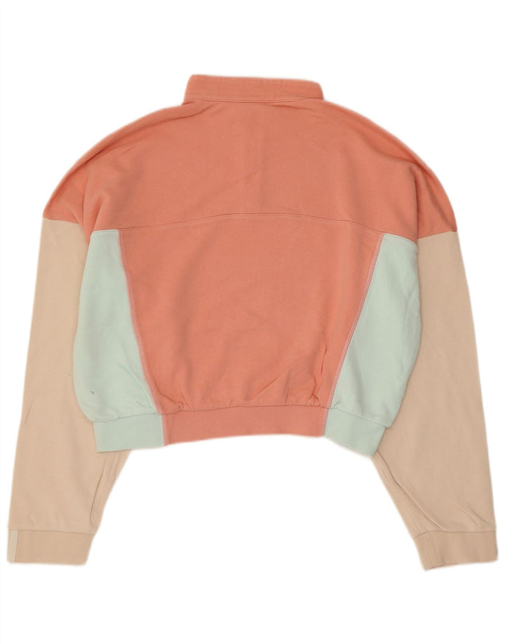 Adidas Womens Oversized Crop Moletom Jumper Reino Unido 14 Médio Rosa
