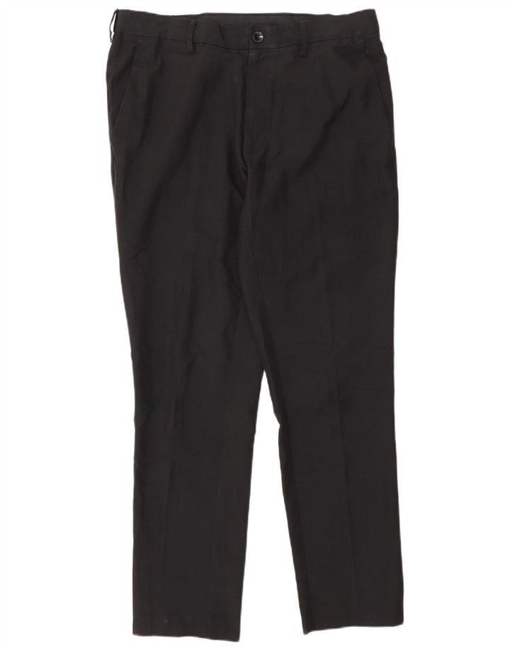 Calça Chino Masculina Slim Fit Marks & Spencer W32 L29 Poliéster Preto