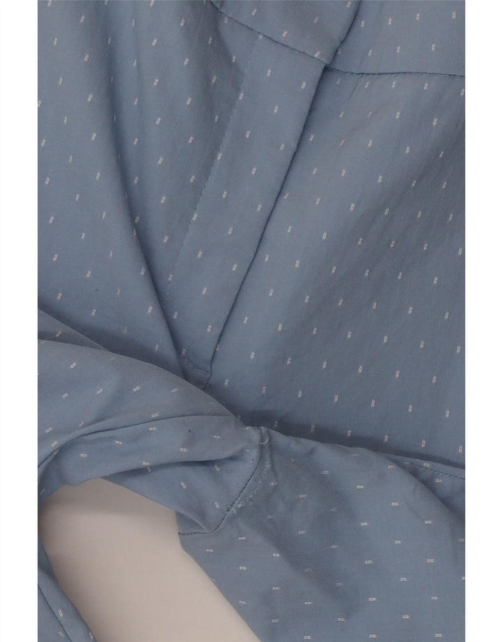 Zara Calça Chino Feminina Slim Grande W32 L27 Azul Geométrico