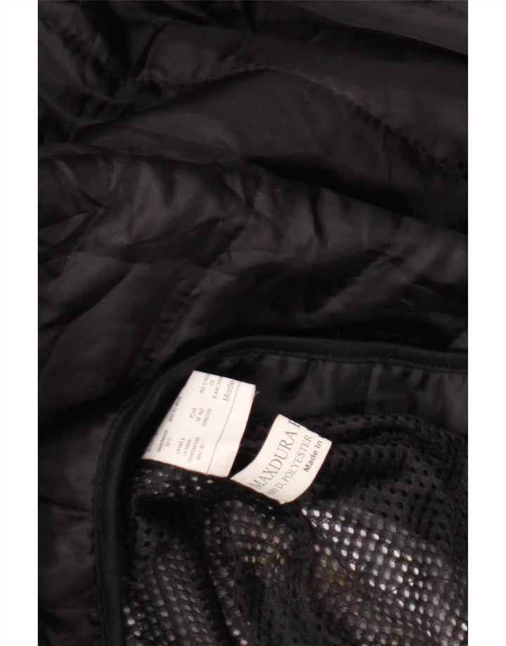 Jaqueta Vintage Mens Racer UK 40 Grande Poliéster Preto