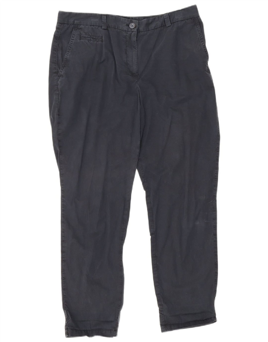 Calça Chino Feminina Marks & Spencer Reino Unido 12 Médio W32 L26 Azul Marinho