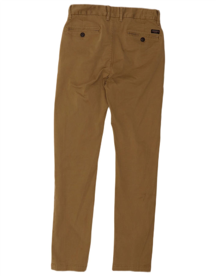 Calça Chino Masculina Slim SUPERDRY W28 L32 Algodão Bege