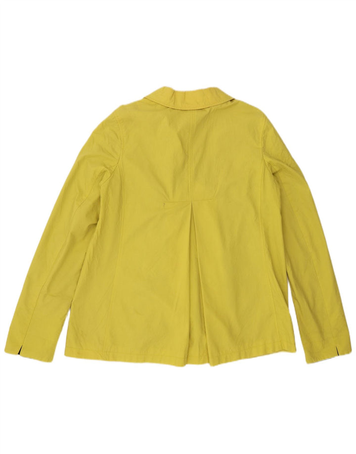 Hobbs Womens Pea Coat UK 12 Médio Algodão Amarelo