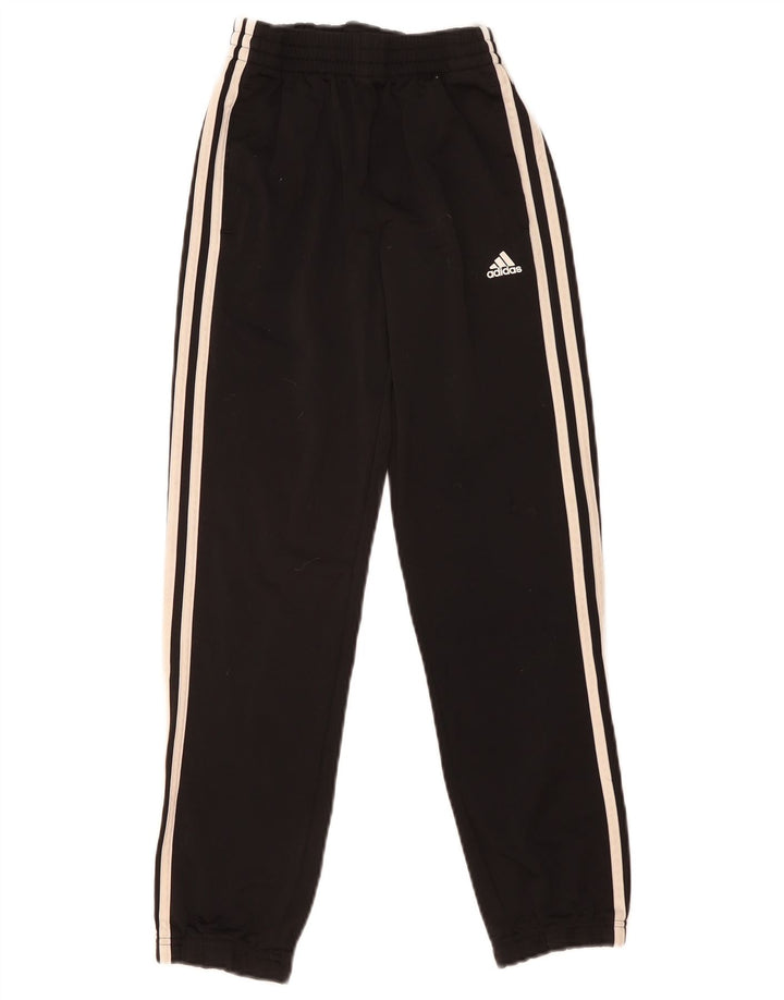 Adidas meninos calças de treino joggers 9-10 anos preto poliéster