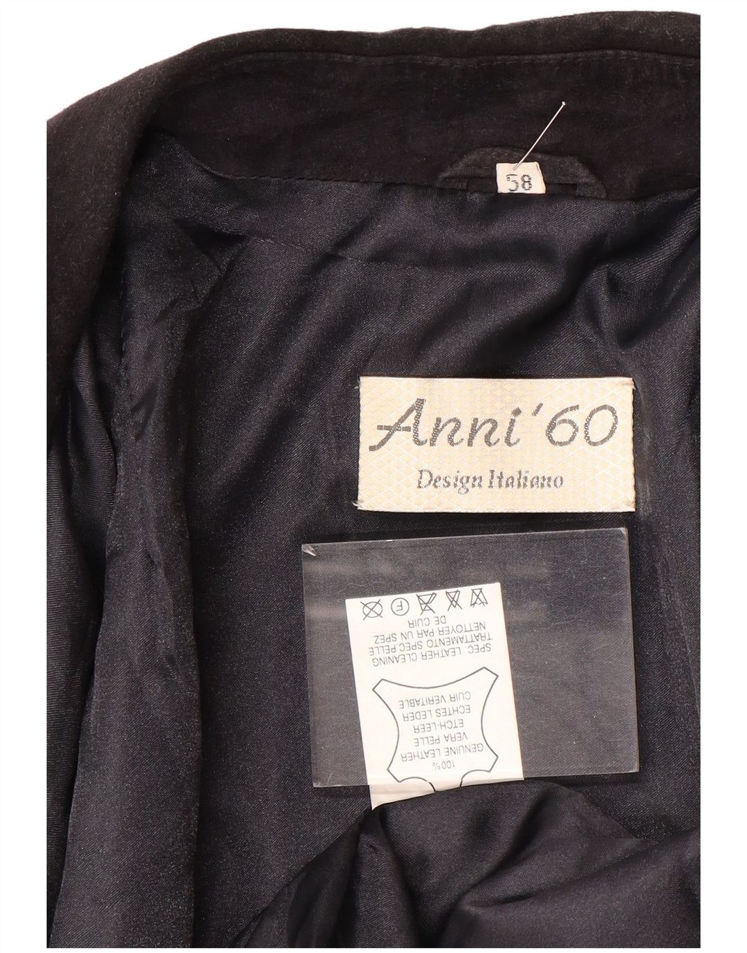 Jaqueta bomber masculina vintage de camurça IT 58 4XL couro azul marinho