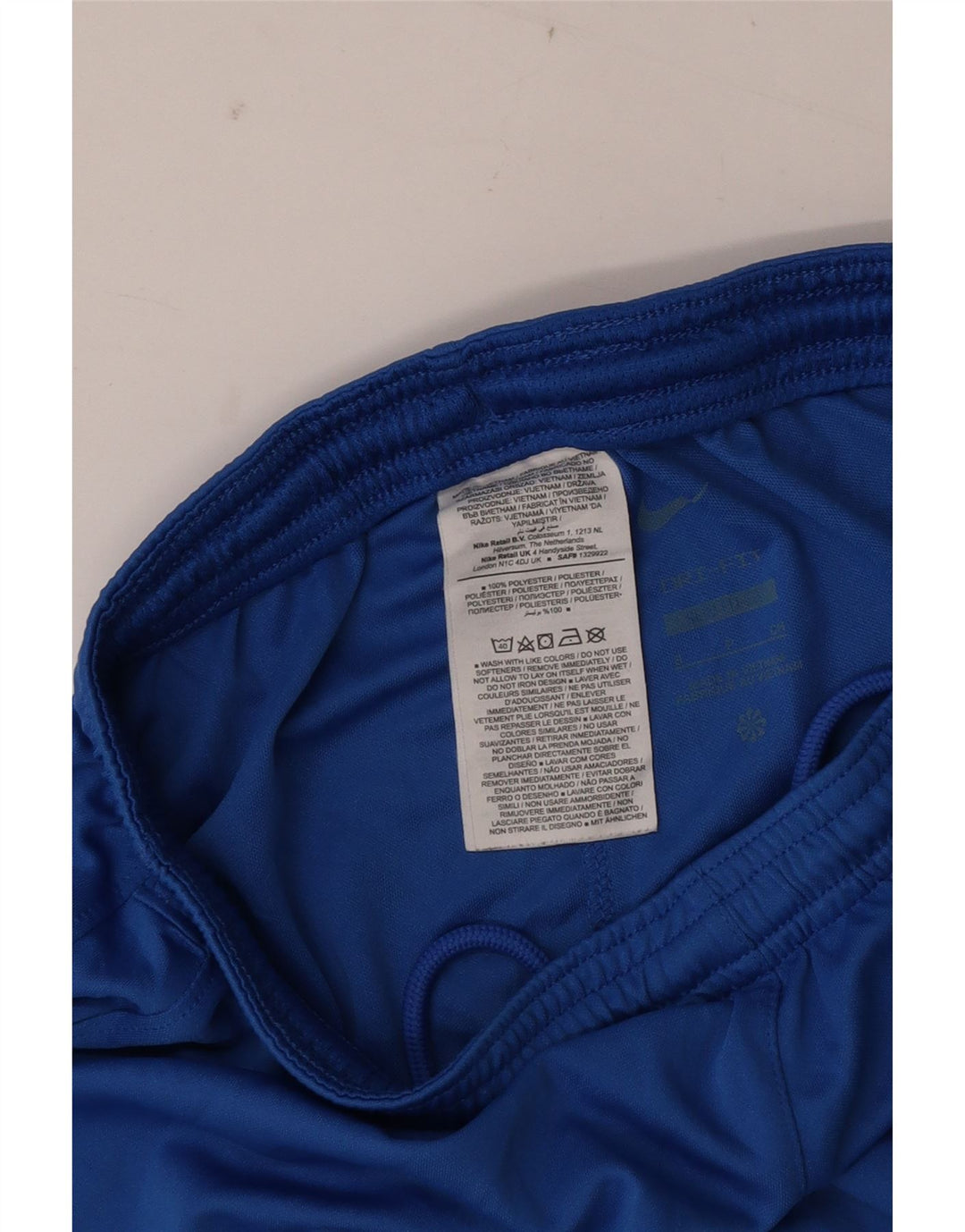 Nike Mens Dri Fit Sport Shorts Pequeno Azul Colorblock Poliéster