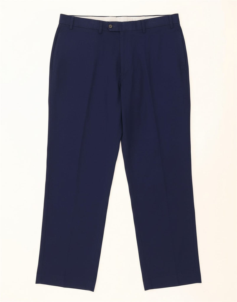 RALPH LAUREN Mens Straight Suit Trousers W36 L29 Navy Blue Vintage Ralph Lauren and Second-Hand Ralph Lauren from Messina Hembry 