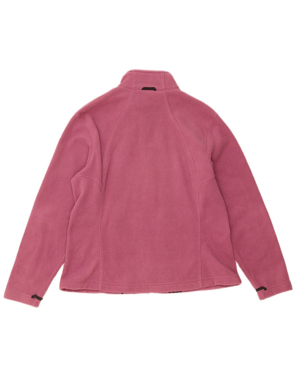 Jaqueta feminina de lã Jack Wolfskin UK 18/20 XL poliéster rosa