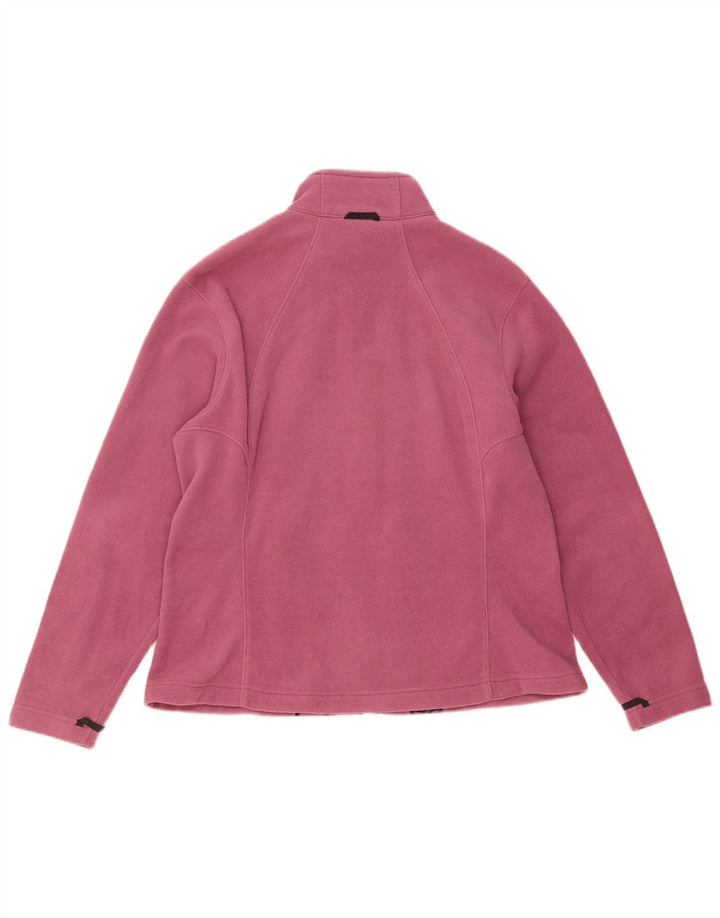 Jaqueta feminina de lã Jack Wolfskin UK 18/20 XL poliéster rosa