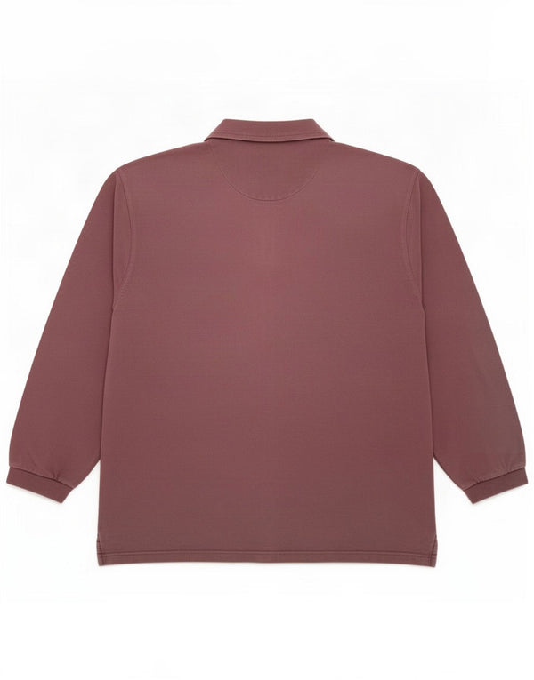Fat Face Mens Polo Pescoço Camisola Jumper Grande Algodão Roxo