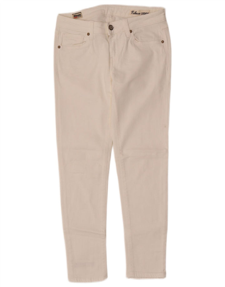 Jeans skinny Blauer feminino W26 L26 branco