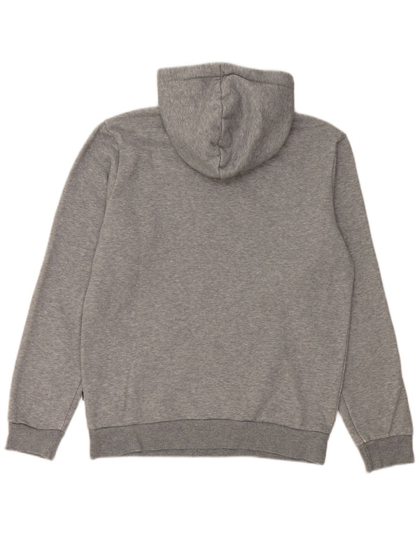 Puma Mens Graphic Hoodie Jumper XS Grey Flecked Cotton