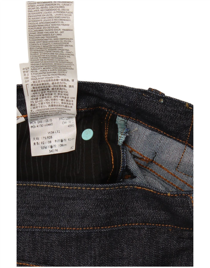 LEVI'S Masculino 511 Cropped Slim Jeans W36 L24 Azul Marinho Algodão
