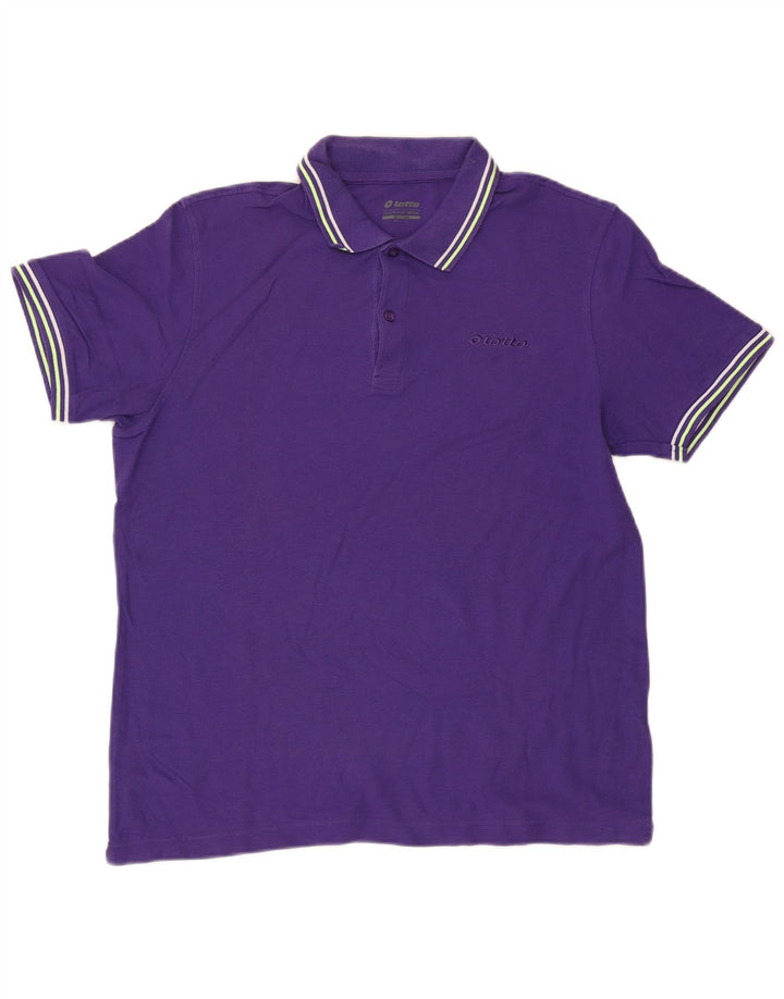 Camisa polo masculina Lotto grande roxa