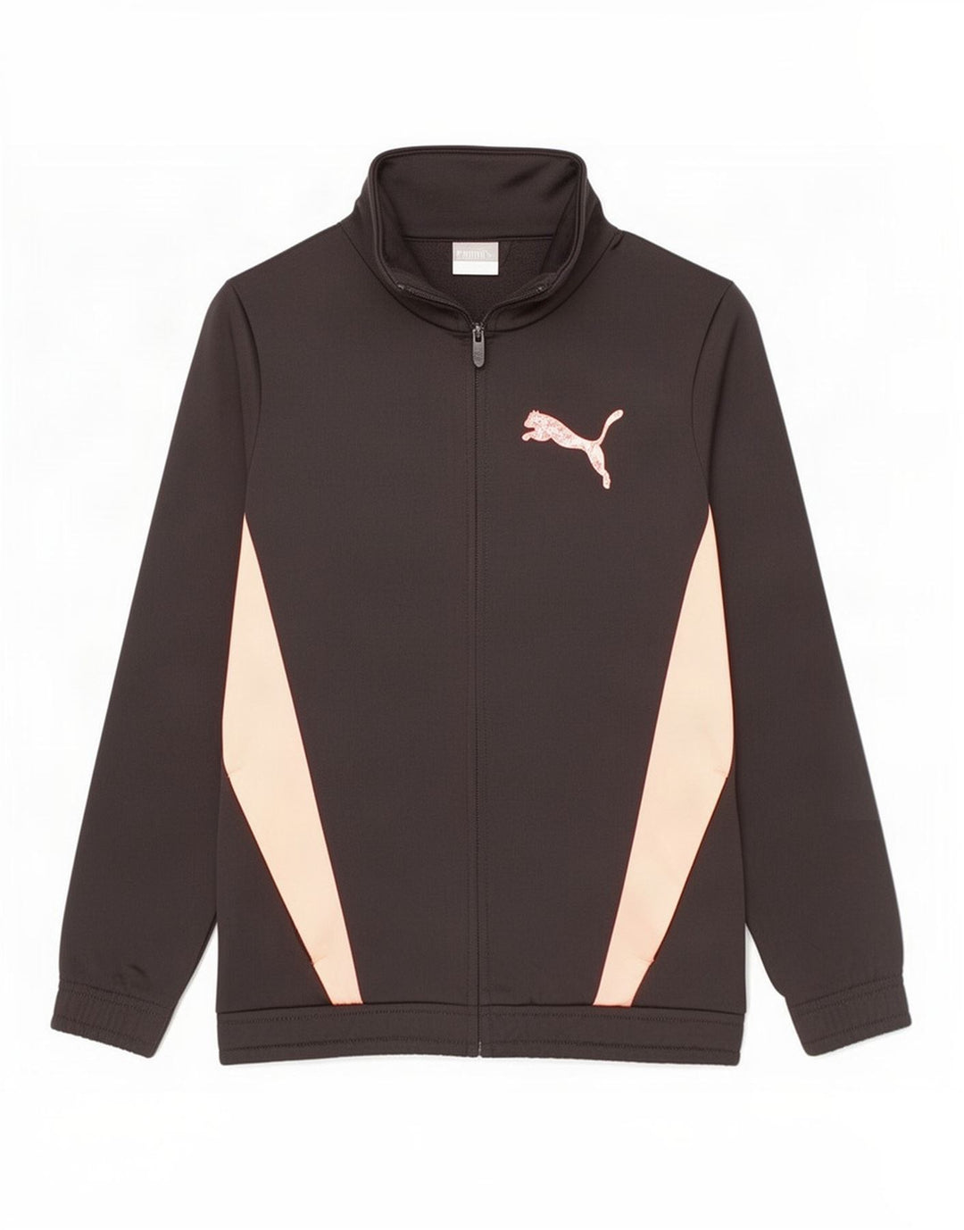Jaqueta Puma Boys Graphic Tracksuit Top 9-10 Anos Preto Colorblock