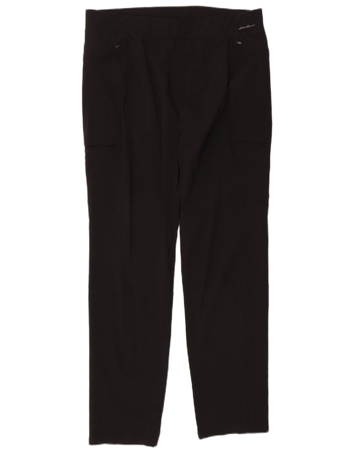 Calça cargo feminina EDDIE BAUER EUA 16 2XL W34 L31 preta