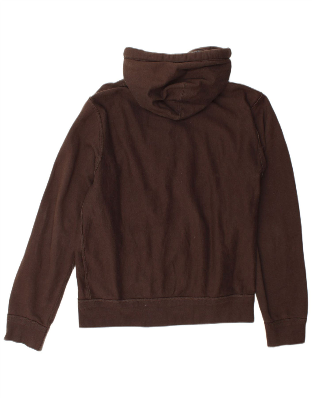 Suéter masculino Zara com capuz e zíper gráfico EU 40 marrom médio