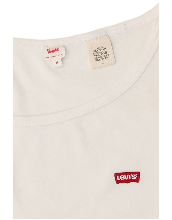 Camiseta feminina Levi's Top UK 12 Médio Branco