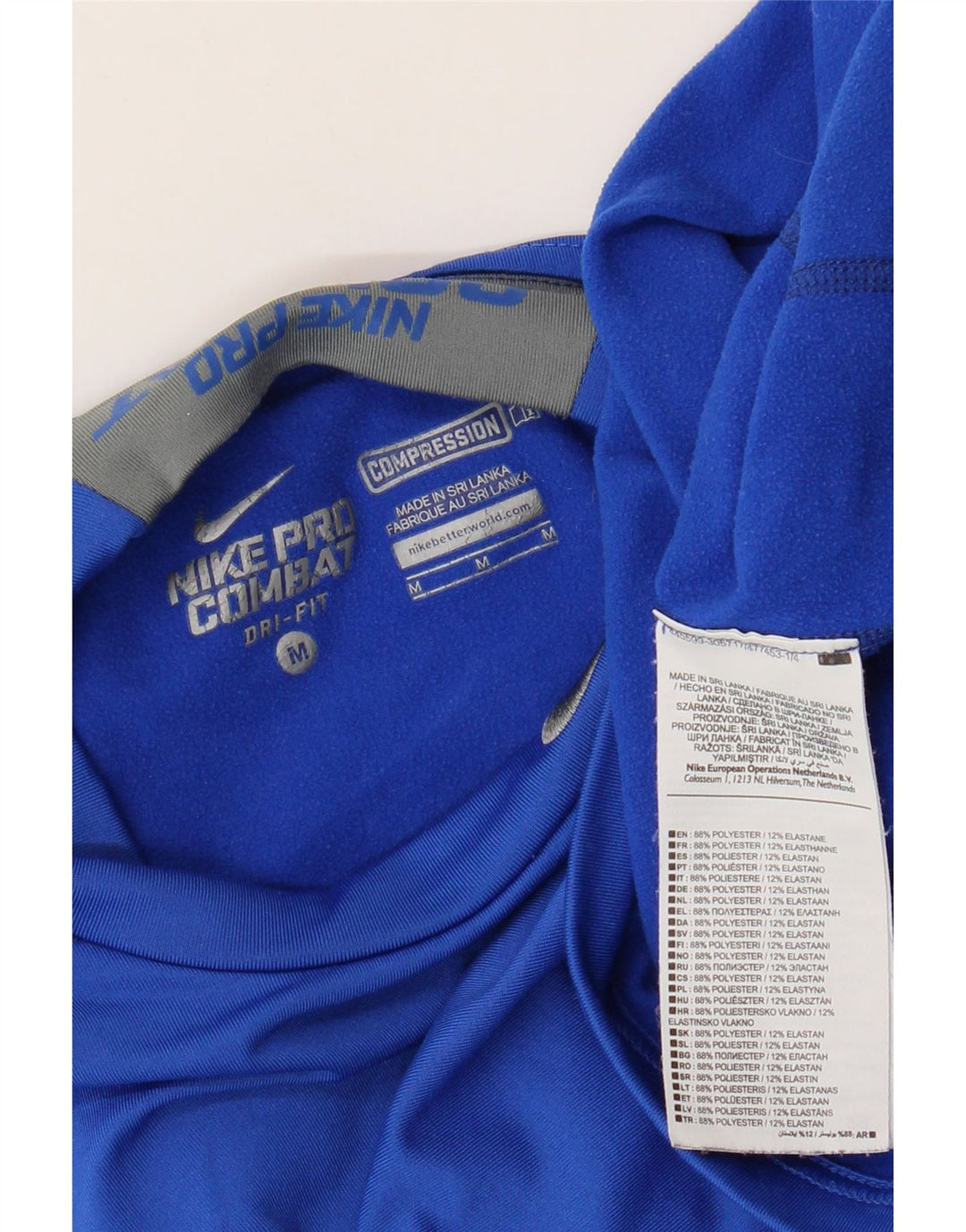 Nike Mens Dri Fit Top Manga Longa Médio Poliéster Azul